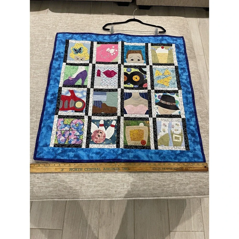 Beautiful Handmade Quilted Wall Hanging/ PreOwned 36 X 36 Children Kids Room